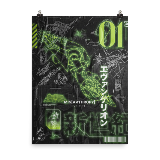 EVA-01 Blueprint Poster
