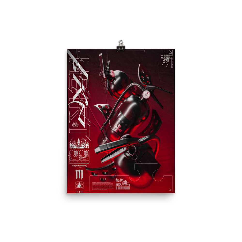 Fire Heart Poster
